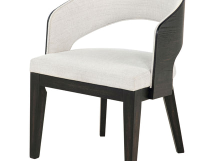 Bangor - Upholstered Dining Arm Chair (Set of 2) - Black / Cream