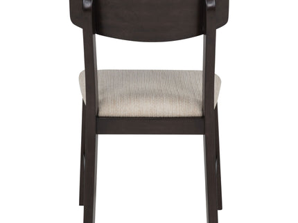 Jackie - 5 Piece Dining Set With Drop Leaf Table And Side Chairs - Dark Coffee