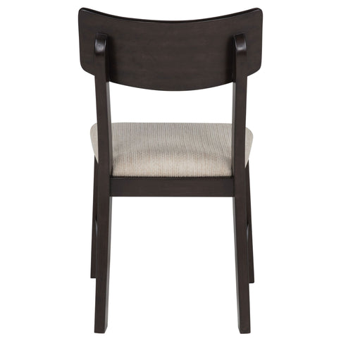 Jackie - 5 Piece Dining Set With Drop Leaf Table And Side Chairs - Dark Coffee