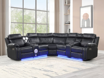 Lacrosse - Power Reclining Sectional Sofa