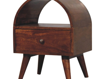 Dome Bedside Table - Brown