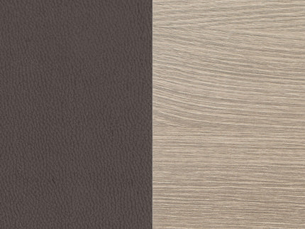 Staten - Upholstered Armless Accent Chair - Dark Brown