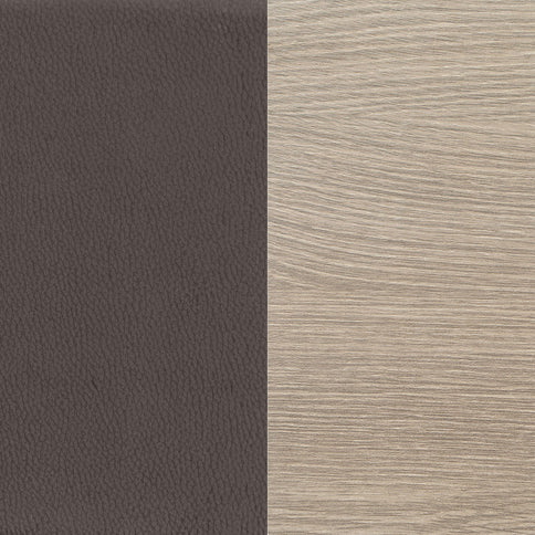 Staten - Upholstered Armless Accent Chair - Dark Brown