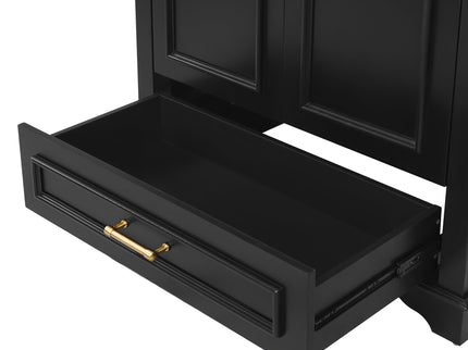 Bathroom Vanity With Sink, Cabinet & 2 Soft Closing Doors & Adjustable Shelf