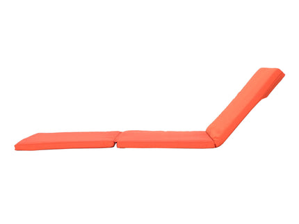 Waterproof Fabric Lounge Cushion With Rectangular Shape - Orange