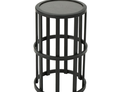 Outdoor Powder Coated Side Table - Gray