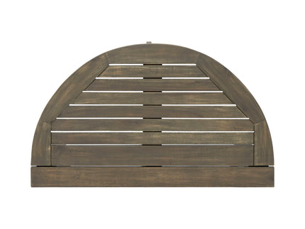 Outdoor Half Round Folding Acacia Wood Bistro Table