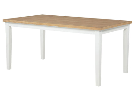 Calloway - Rectangular Dining Table - Brown / White