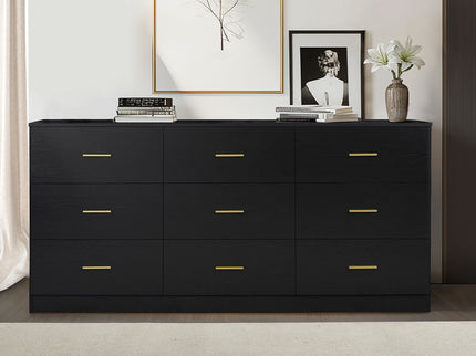 Modern Drawer Dresser For Bedroom, Ample Storage Wide Chest Of Drawers