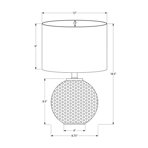 Lighting, Table Lamp, Modern - Gray / Cream