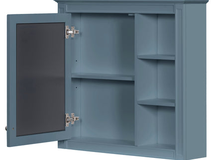 Bathroom Vanity With Medicine Cabinet, Royal Mirror Cabinet, Modern Bathroom Storage Cabinet With 2 Soft Closing Doors And 4 Drawers