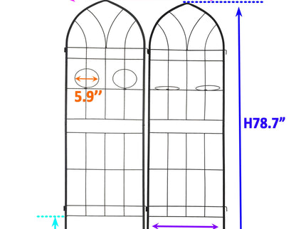 Metal Garden Trellis Rustproof Trellis For Climbing Plant, Outdoor Flower Support