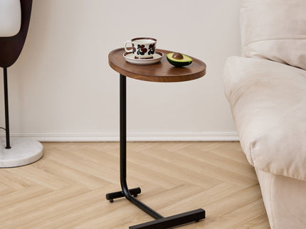 C-Shaped Side Table, Small Sofa Table For Cough, Bedroom
