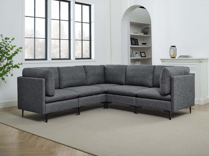 Upholstered Modular Sectional With Tall Legs