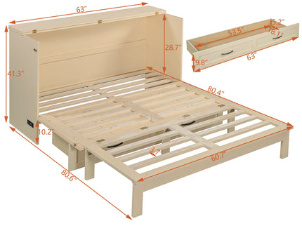 Murphy Bed With Large Drawers