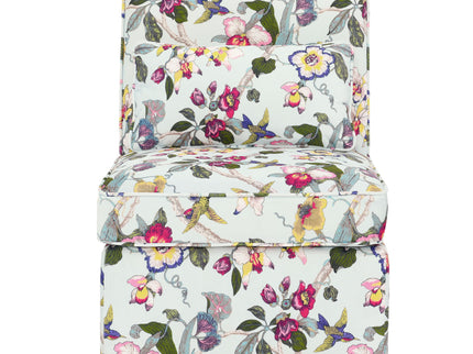 Stylish Flannel Dining Chair With Soft Cushion And Backrest