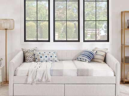 Upholstered Queen Daybed With 2 Drawers