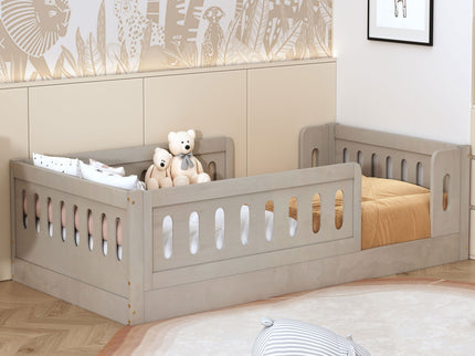 Platform Bed With Guardrail