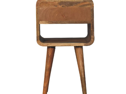 Mini Chestnut Curve Lower Bedside Nifhtstand