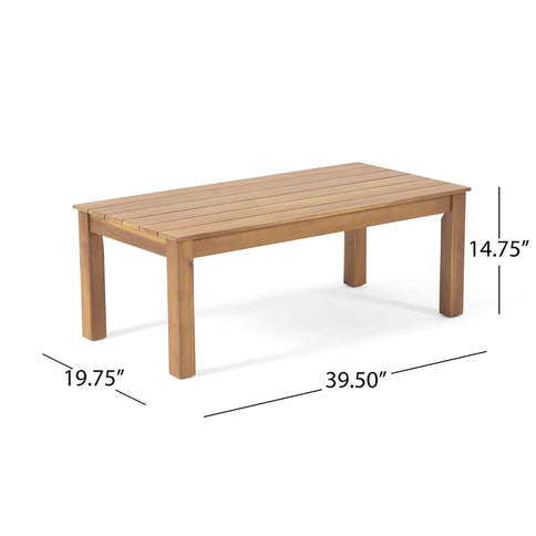 Avacyn - Outdoor Acacia Wood 4 Seater Chat Set With Cushions
