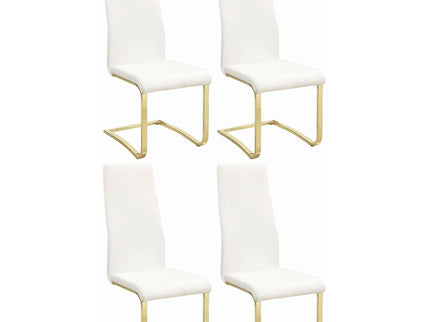 Whittingham - Dining Side Chair (Set of 4) - White / Gold