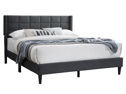 Bed Upholstered Box Design Headboard