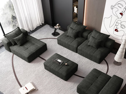 Modern Oversized Diy Combination, Modular Sectional Sofa With Pillows