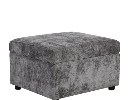 Sectional Sofa Pull-Out Sofa Bed Sleeper With A Storage Ottoman, Three Pillows And Charging Devices For Living Room