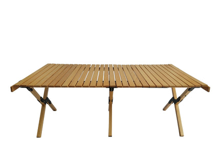 Multi-Function Wooden Foldable Portable Patio Dining Table, Indoor And Outdoor Universal - Natural