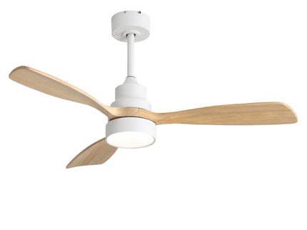 48" Ceiling Fan With Light And App Control, Quiet DC Motor, 6 Speed Fan, Dual Mounting - White
