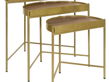 Darlene - 3 Piece Nesting Table Set - Brown