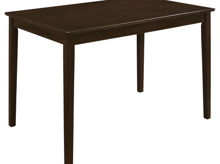 Arvin - 5 Piece Dining Set With Rectangular Table And Bench With Seats - Cappuccino