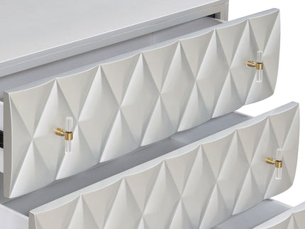 Anson - Console Cabinet - Silver / Champagne