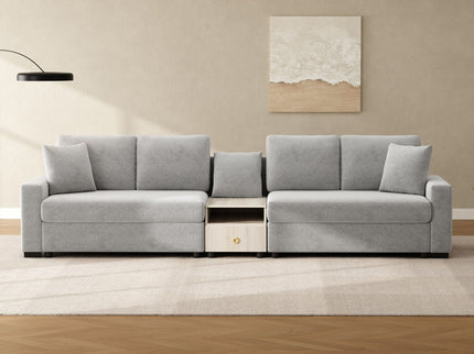 Modular Sofa Couch With Storage Armrest And Center Console