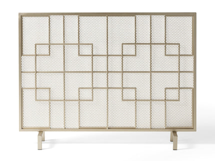 Dorothy - Modern Single Panel Iron Fire Screen