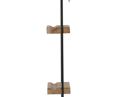 Wall Shelf With Two Shelves - Black Brown