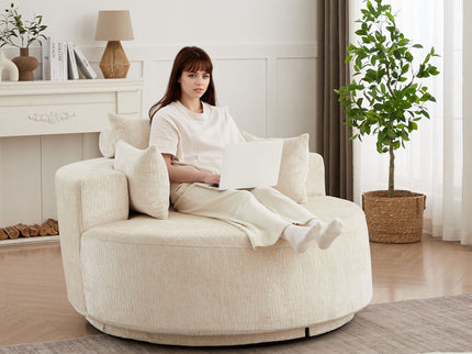 Single 360 Degree Swivel Chair For Living Room