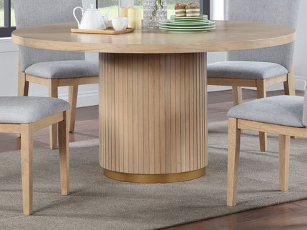 Caspian - Wide Dining Table - Oak Finish