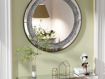 Round Wall Mirror - Silver