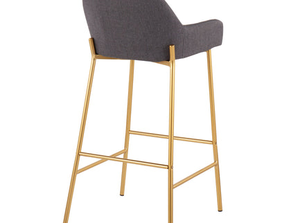 Daniella - Contemporary / Glam Fixed Height Bar Stool (Set of 2)