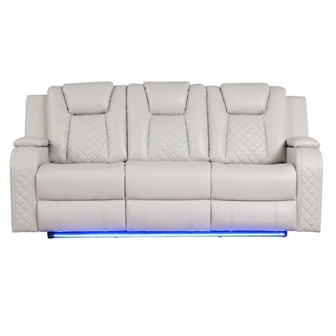 Benz - Power Recliner Set With LED Lighting And USB Charging