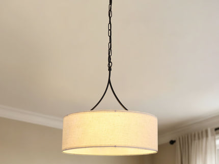 3 Light Drum Pendant Light