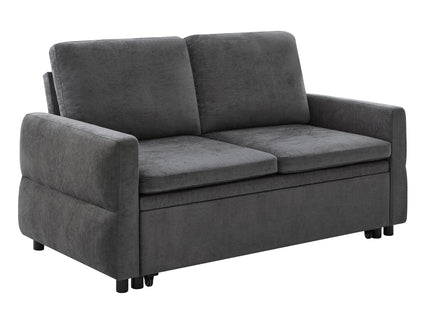 Convertible Sofa Bed Loveseat With Adjustable Backrest And USB Ports