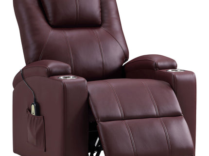 Macklin - Power Lift Massage Recliner With Heat And Dual Cupholders