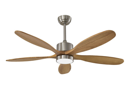 Ceiling Fan With Lights Quiet DC Motor Ceiling Fans 6 Speed Levels - Nickel