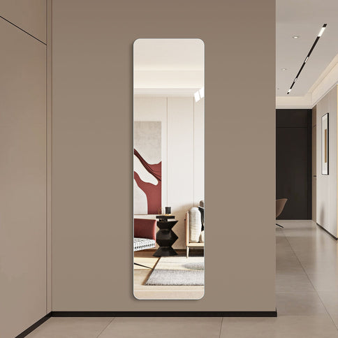 Full Body Round Corner Mirror For Living Room