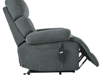 Oversized Power Lift Recliner Chai With Remote Control, Side Pocket, Spacious Seat