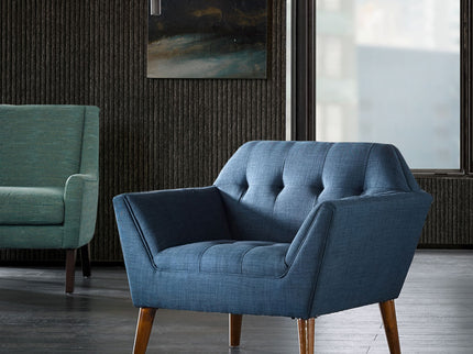 Modern Lounge Chair With Button Tufting