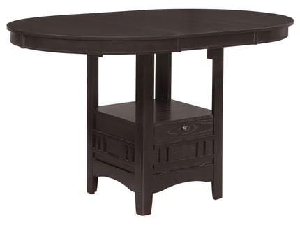 Danford - 5 Piece Counter Height Dining Set With Upholstered Stools - Espresso