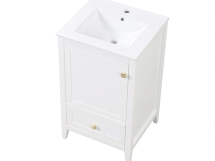 Bathroom Vanity With Sink, Soft Closing Cabinet Door, Storage Rack And Drawer